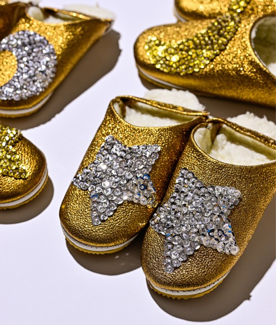 Sheep Bronze Glitter Silver Star