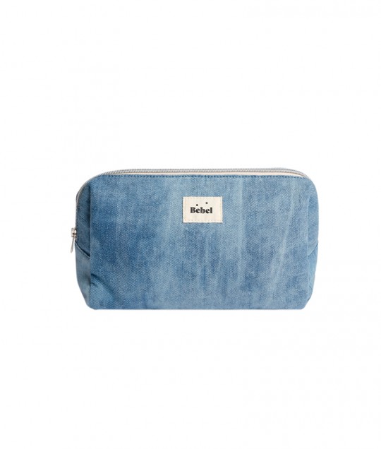BLUE JEAN TOILETRY BAG - CLAIR