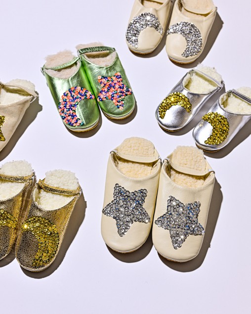 Natural Leather Silver Star