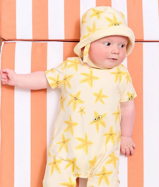 Starfish Shortie & Sunhat Set