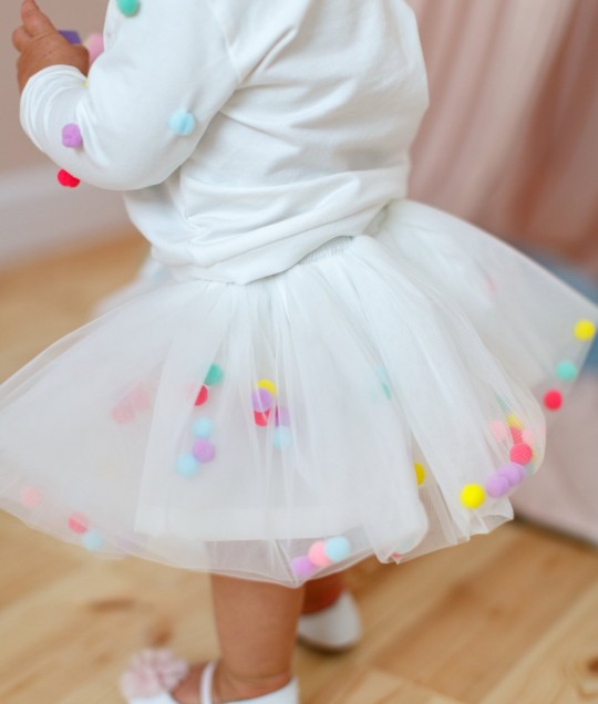 Pom-Pom Sweater & Skirt