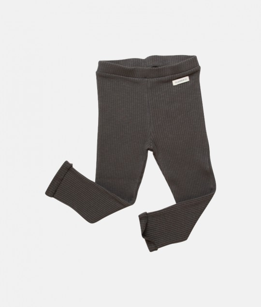 Charcoal Organic Rib Leggings