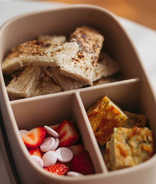 Silicone Large Lunch Box Chestnut