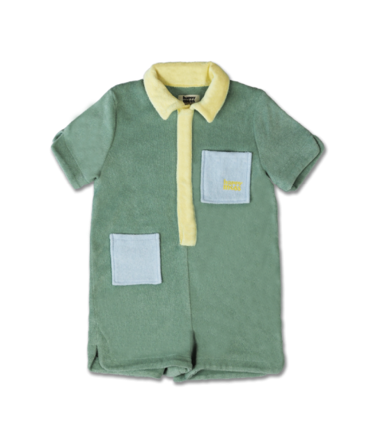 COTTON TERRY JUMPSUIT - CACTUS