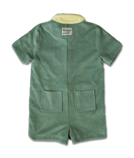 COTTON TERRY JUMPSUIT - CACTUS