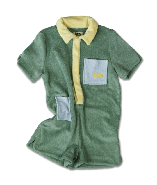 COTTON TERRY JUMPSUIT - CACTUS