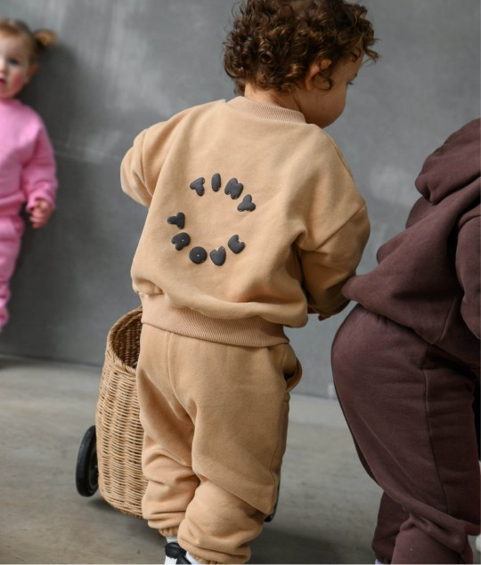 Bindi Puff Tracksuit - Fawn/Cocoa