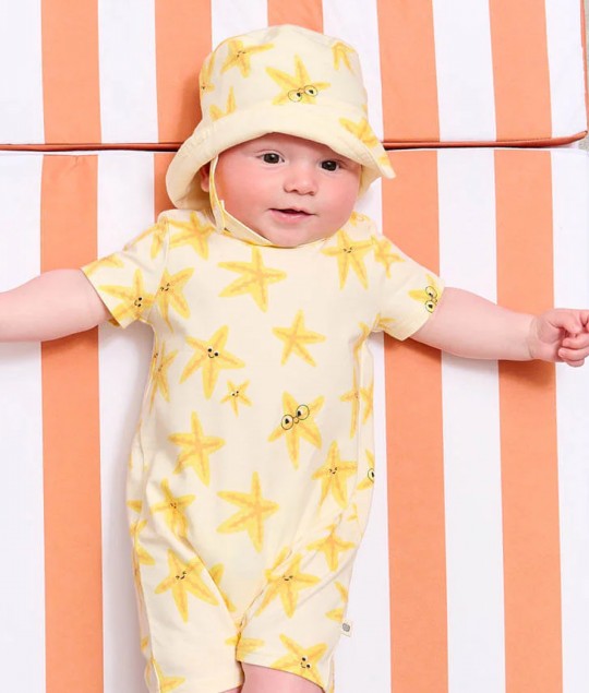 Starfish Shortie & Sunhat Set