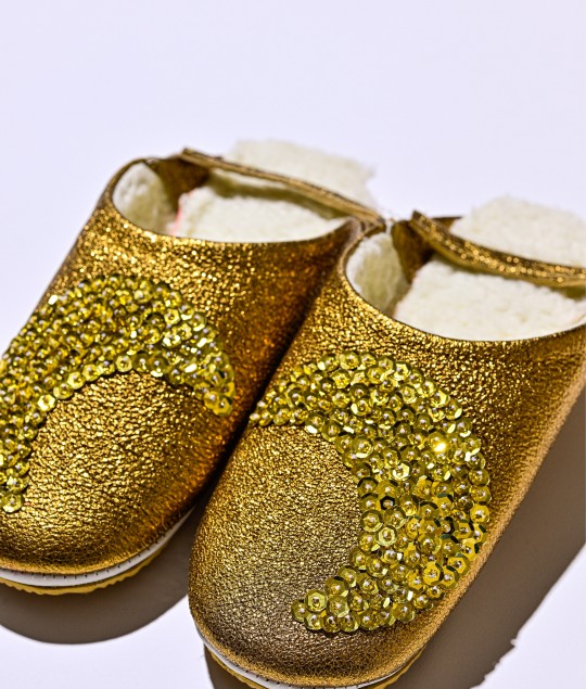 Sheep Bronze Glitter Gold Star