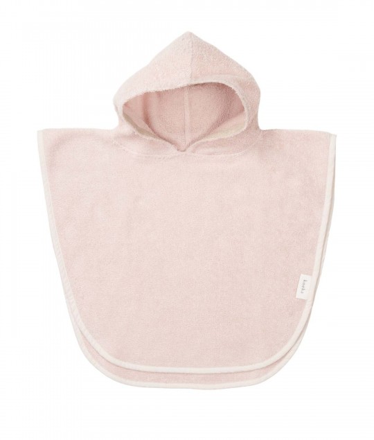 Bath poncho Dijon organic - Blush