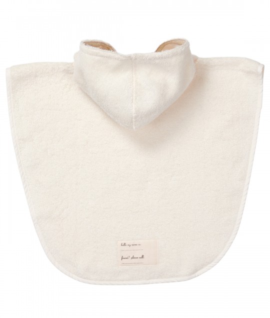 Bath poncho Dijon organic - Warm White