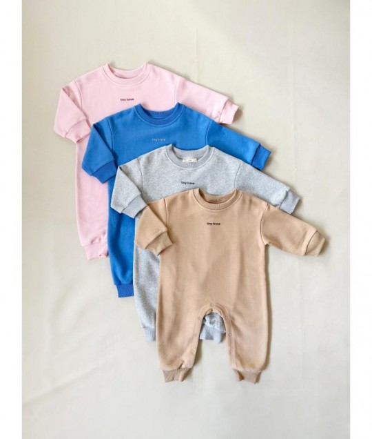 Otto Puff Circle Logo Romper - Ocean