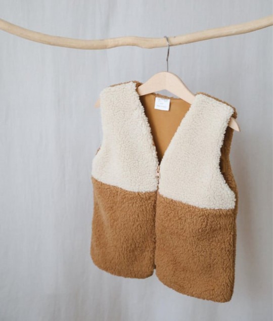 Teddy Vest - Cinnamon