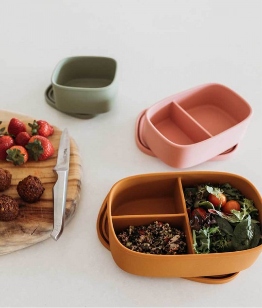 Silicone Medium Lunch Box Pebble