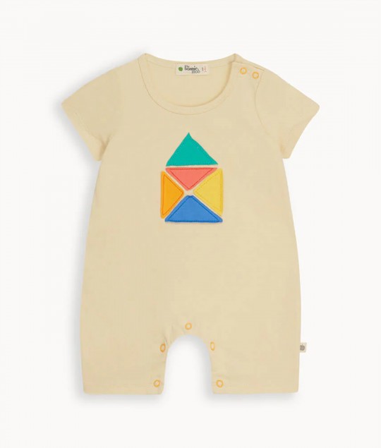 Sandy Beach Hut Applique Shortie