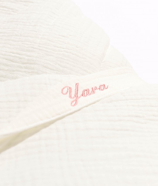 Muslin Baby Wrap with bow - Nude v2