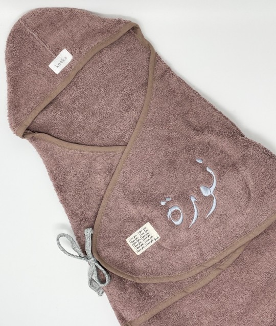 Wrap towel Dijon organic - Plum