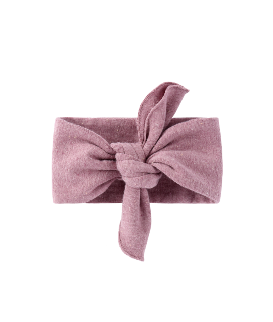 ORGANIC HEADBAND. MAUVE SPECKLED