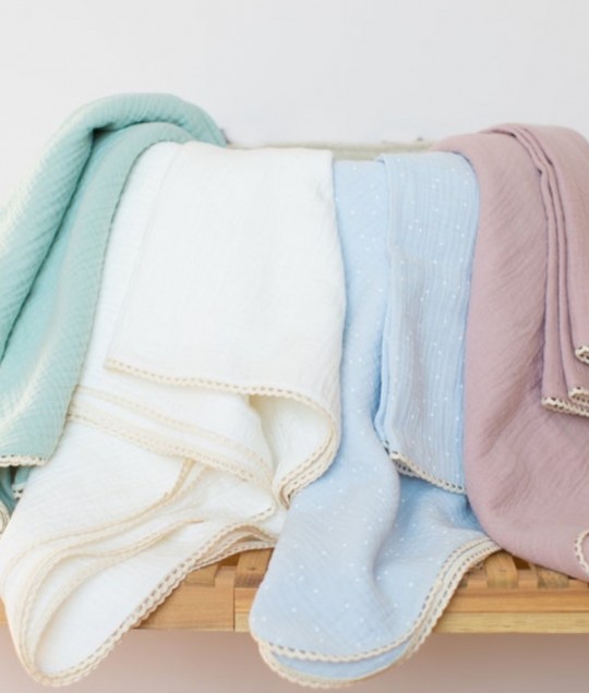 Muslin Organic Cotton Swaddle / Blanket
