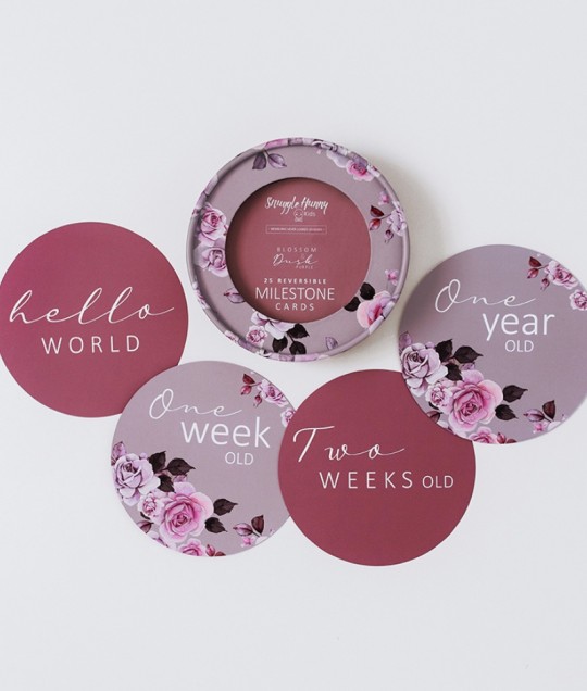 Blossom & Dusk Reversible Milestone Cards