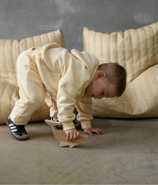 Quinn Hoodie Tracksuit - Cream/Cocoa