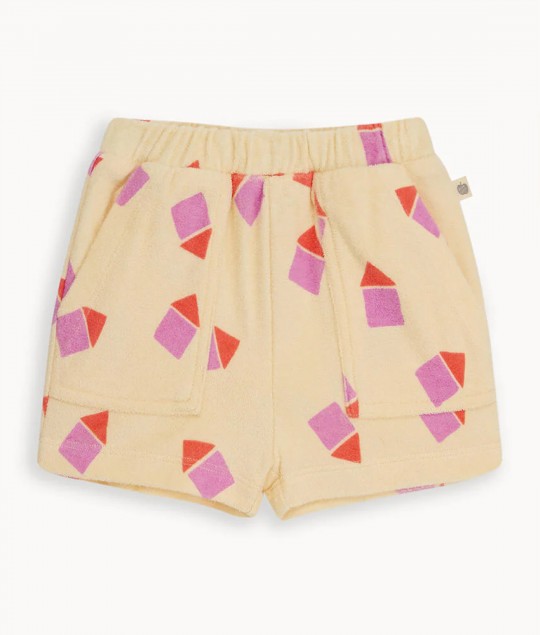 Pink Towelling Shorts & T-shirt Set