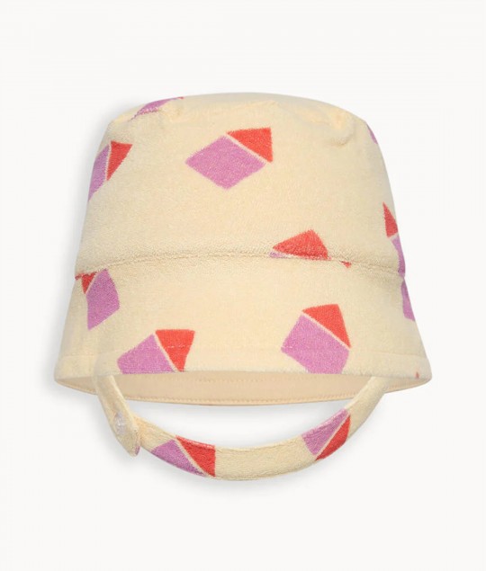 Pink Towelling Shortie & Hat Set