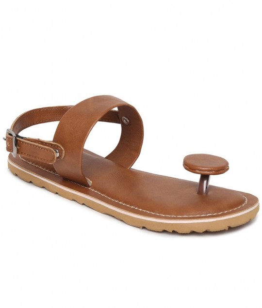 Brown Circle Grip Sandal