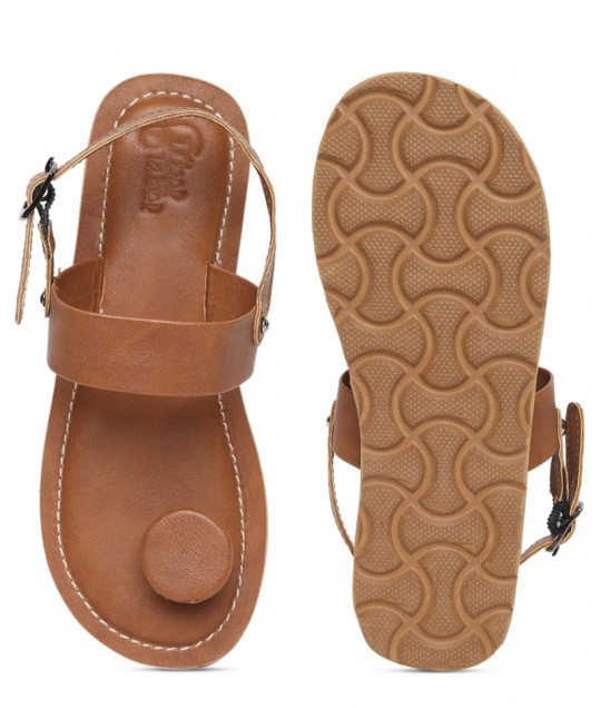 Brown Circle Grip Sandal