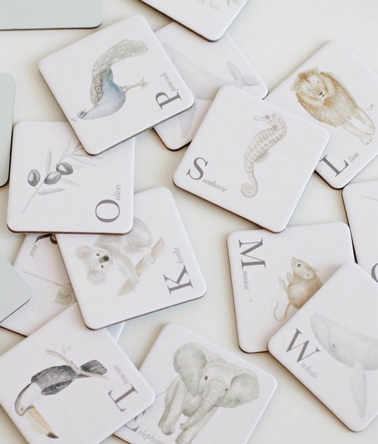 MEMORY CARDS, FSC MIX - ALPHABET ANIMALS