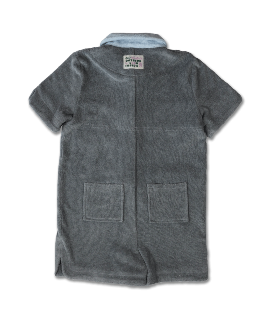 COTTON TERRY JUMPSUIT - STONE