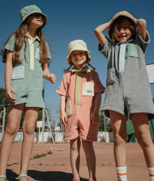 COTTON TERRY JUMPSUIT - STONE