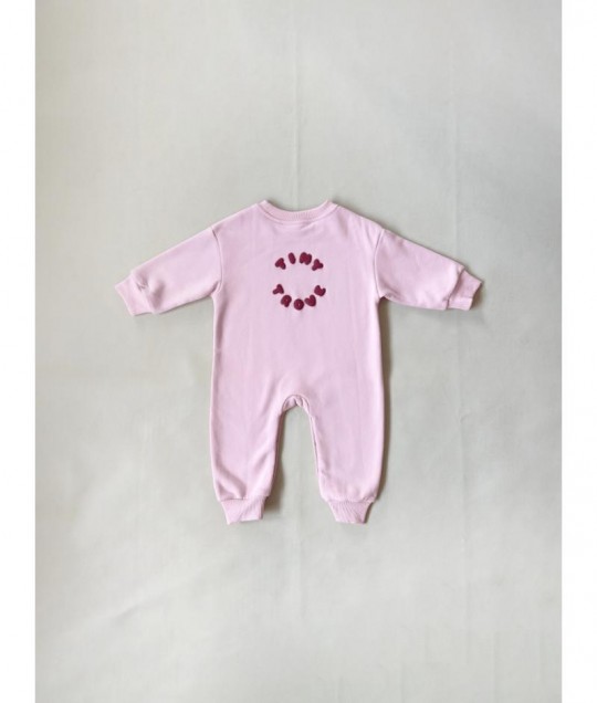 Otto Puff Circle Logo Romper - Pink