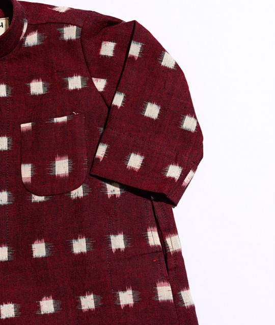 Red Blocks Dishdasha