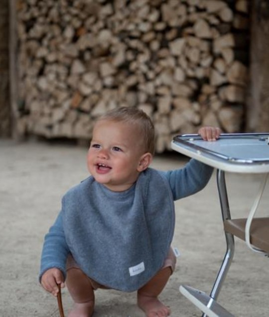 Bib Dijon organic - Steel Grey