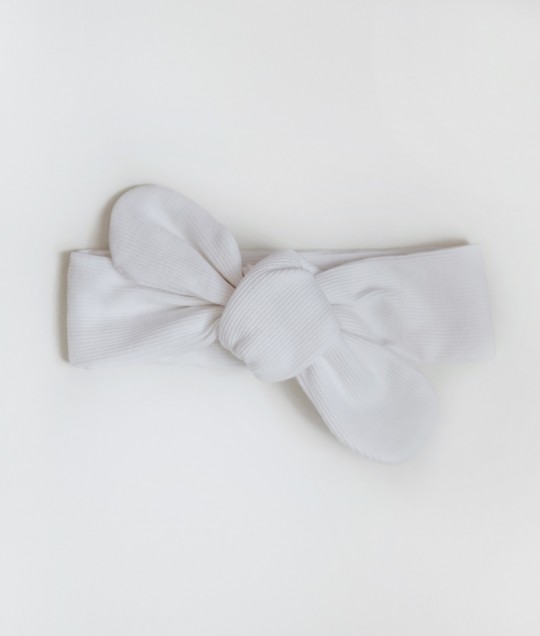 Milk Ribbed Topknot