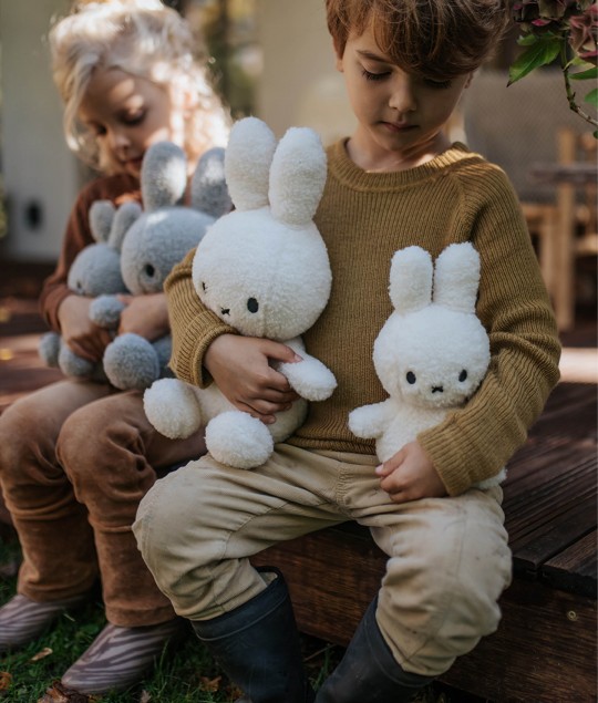 Miffy Sitting Teddy Light Grey