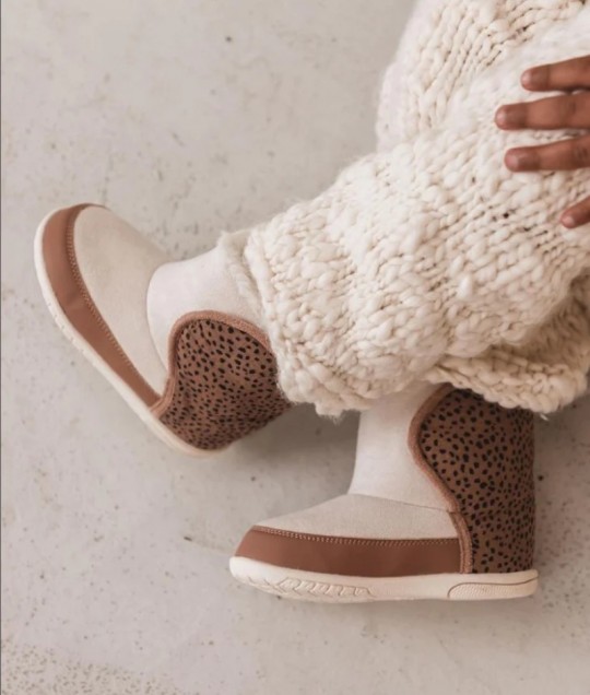 Children's Lined Boots - Frizzies - Nude Savanna