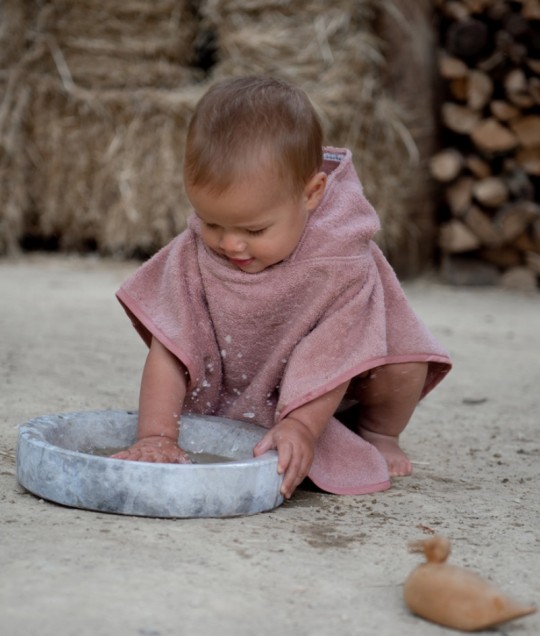 Bath poncho Dijon organic - Earth Rose