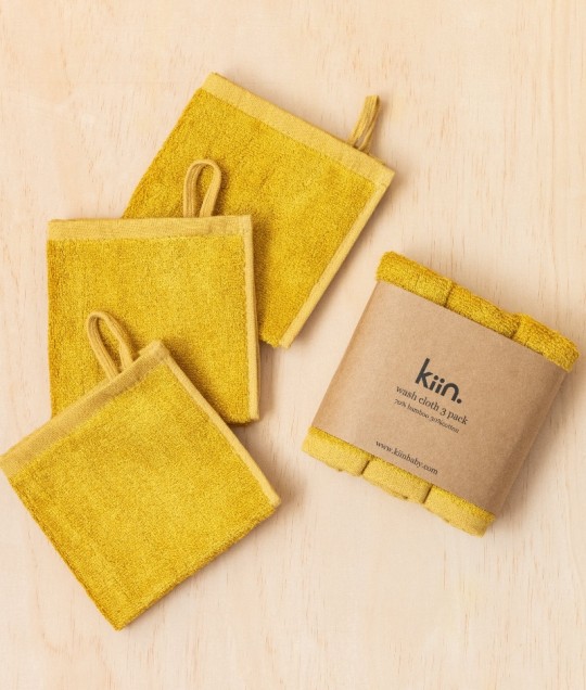 Wash Cloth 3 Pack - Mustard