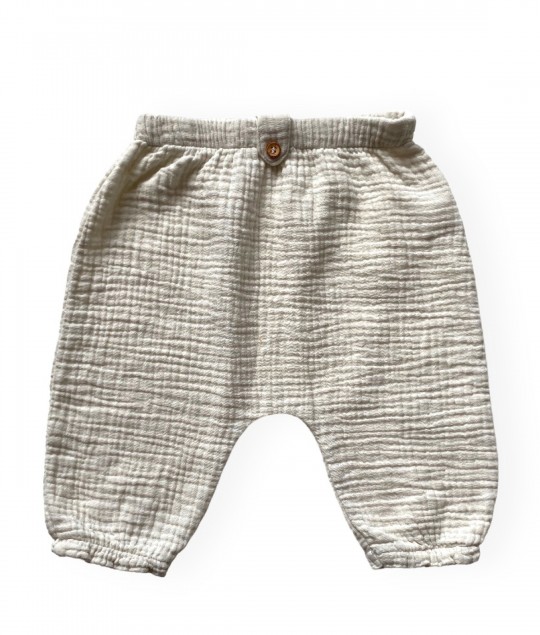 T A K I - muslin trousers - Clay