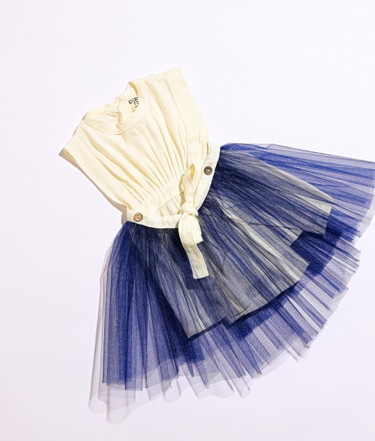 Blossom Delight - Cream/Navy