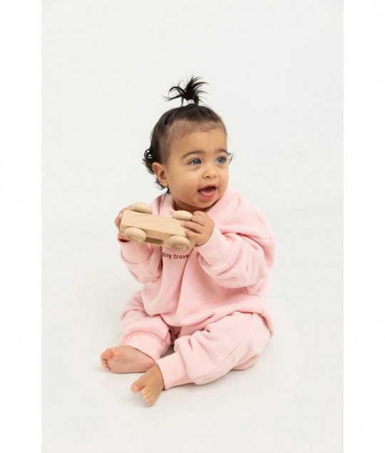 Otto Puff Circle Logo Romper - Pink