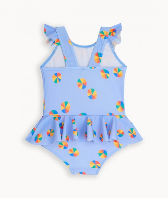 Rainbow Beachball Frill Swimsuit