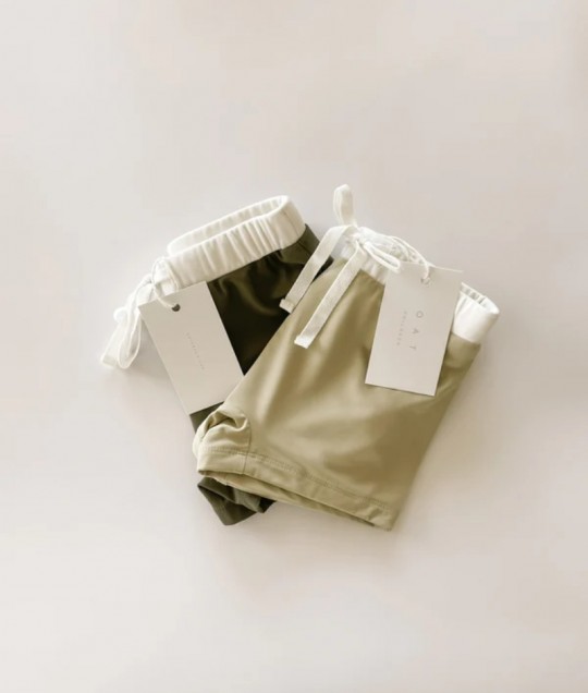 Euro Style Swim Trunks - Khaki