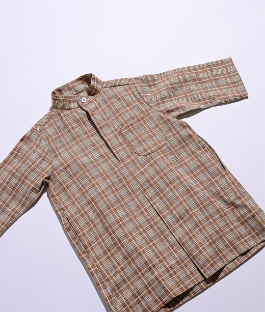 Brown Checkered Dishdasha