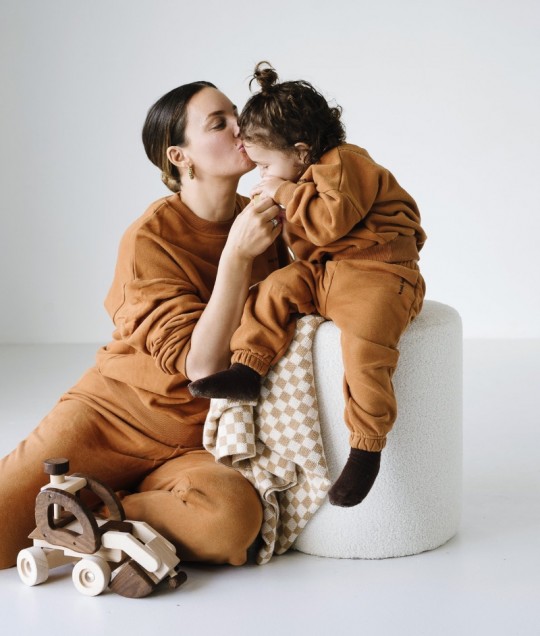 Woodie 3D Logo Tracksuit - Cinnamon