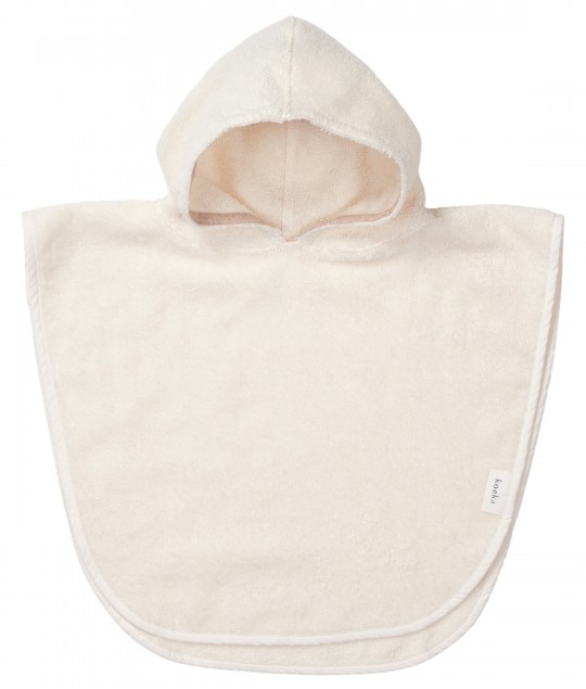 Bath poncho Dijon organic - Warm White