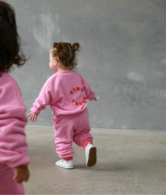 Bindi Puff Tracksuit - Flamingo/Red