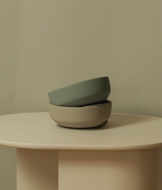 Suction Bowl - Blue Clay
